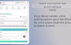 Valider préinscription